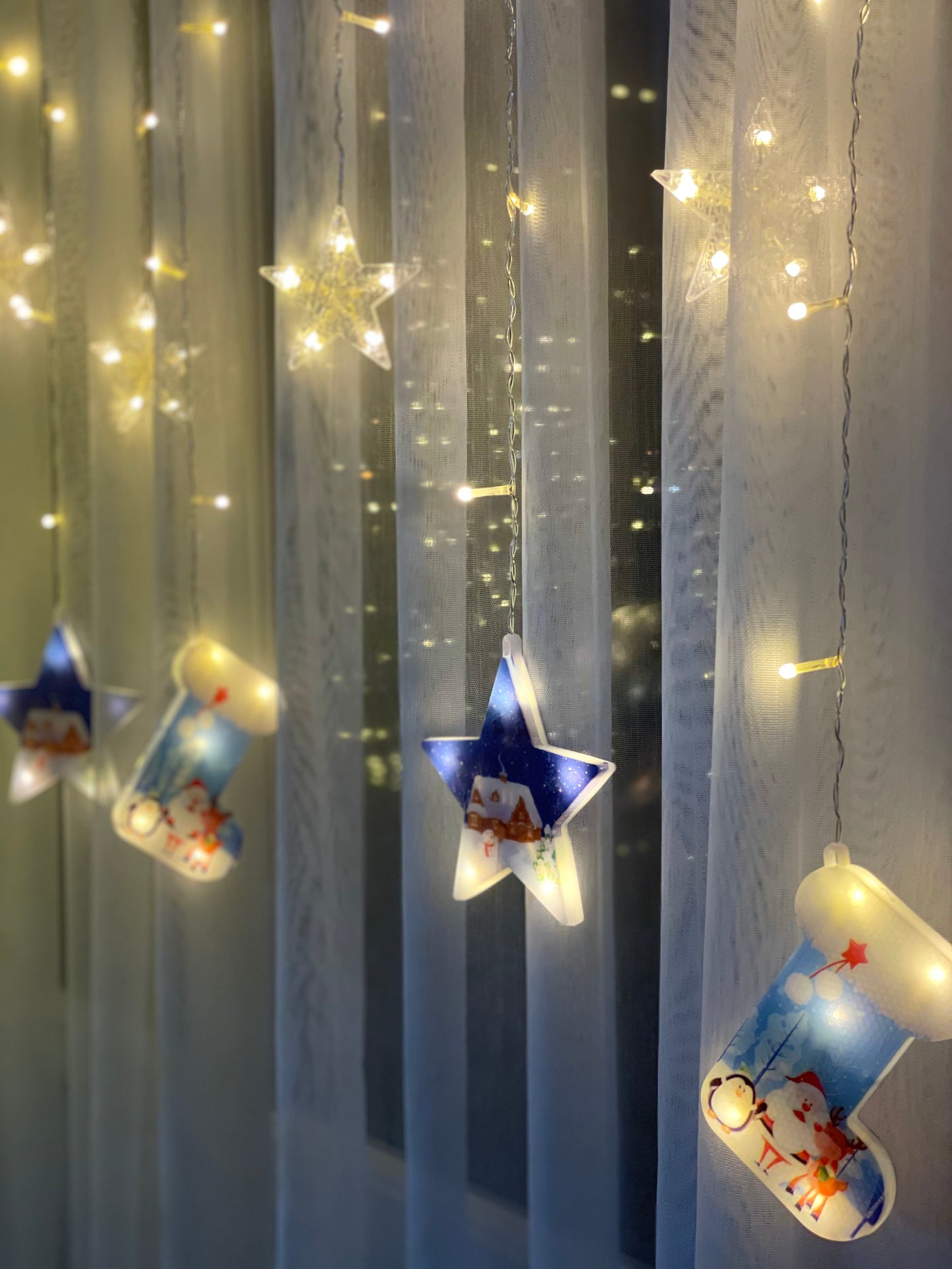 ფარდა განათება ვარსკვლავები