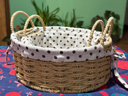 მრგვალი კოპლებიანი დაწნული საპურეების ნაკრები ( 2 ცალი )